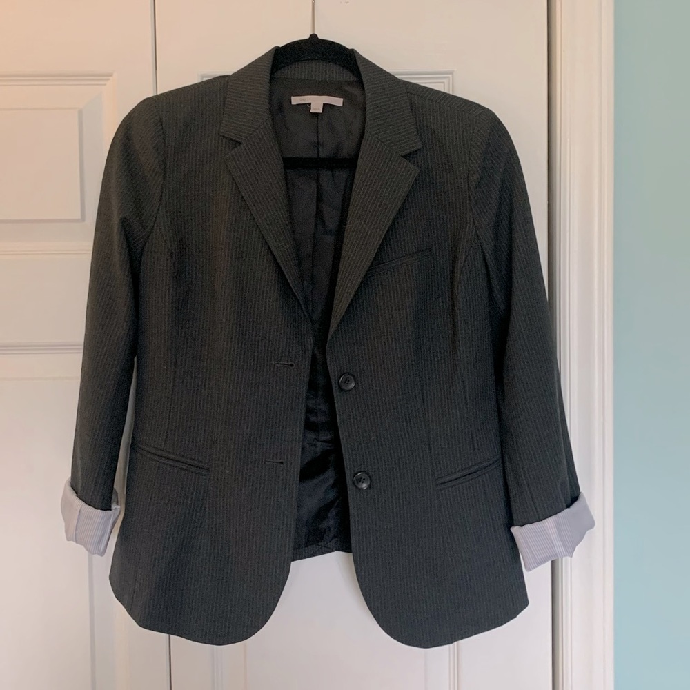 Black pinstripe GAP blazer